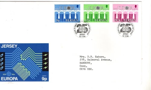 1984 JERSEY - EUROPA CEPT 25th ANNIVERSARY FDC FROM COLLECTION N28