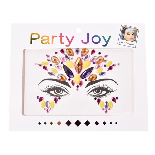 EDM Decoración Facial Resina Cristales Cejas Diamante Pegatina Estrás Fiesta Stick-on - Imagen 57 de 77