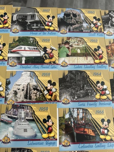 Tarjetas coleccionables Disneyland 2005 50 aniversario cubierta superior - juego base de 65 cartas - Imagen 6 de 13