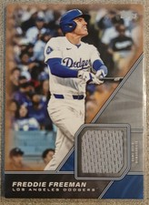 2026 Topps Series 1 Freddie Freeman Major League Material Relic Gold SP 12/50