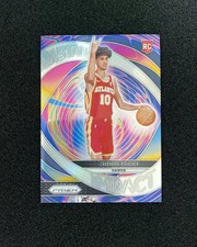 2024-25 Panini Prizm Zaccharie Risacher #21 Instant Impact Silver Prizm RC FR28