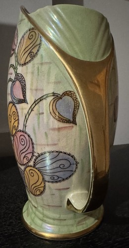 Royal Winton Grimwades 24cm Jug Iridescent Lime Green - Made In England -Vintage - Picture 3 of 5