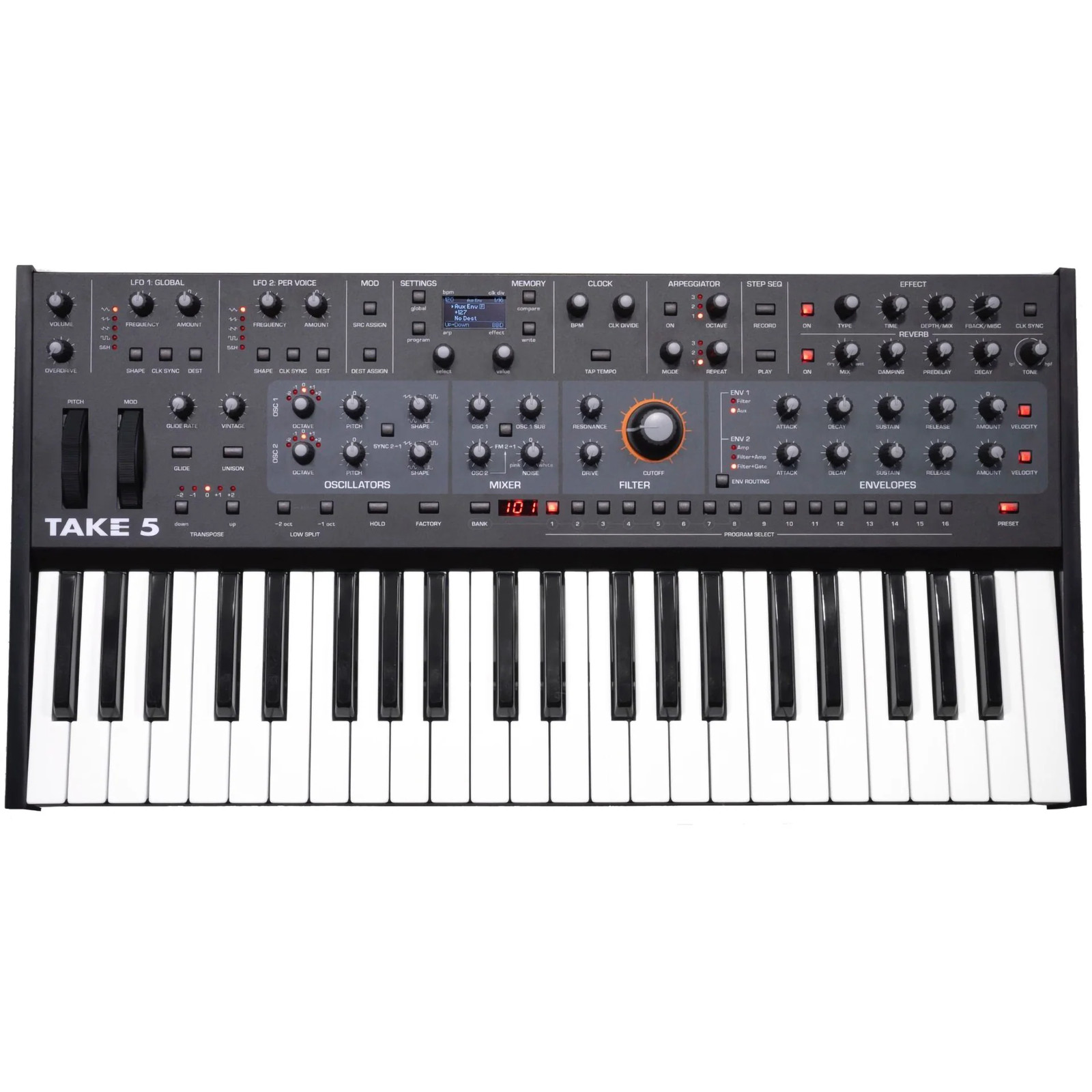 Компактный пятиголосный синтезатор Sequential Take 5 Poly