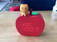 Kakao Friends Ryan LED Desk Clock on Apple 