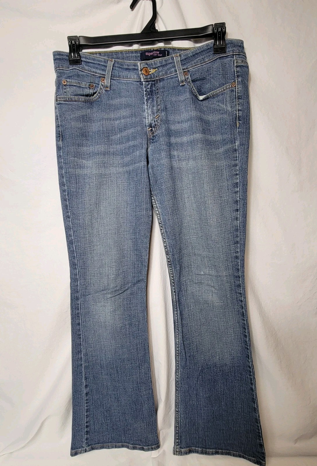 Y2K Levi's 518 Superlow Retro Bootcut Womens Jeans Blue Size 11 Medium 