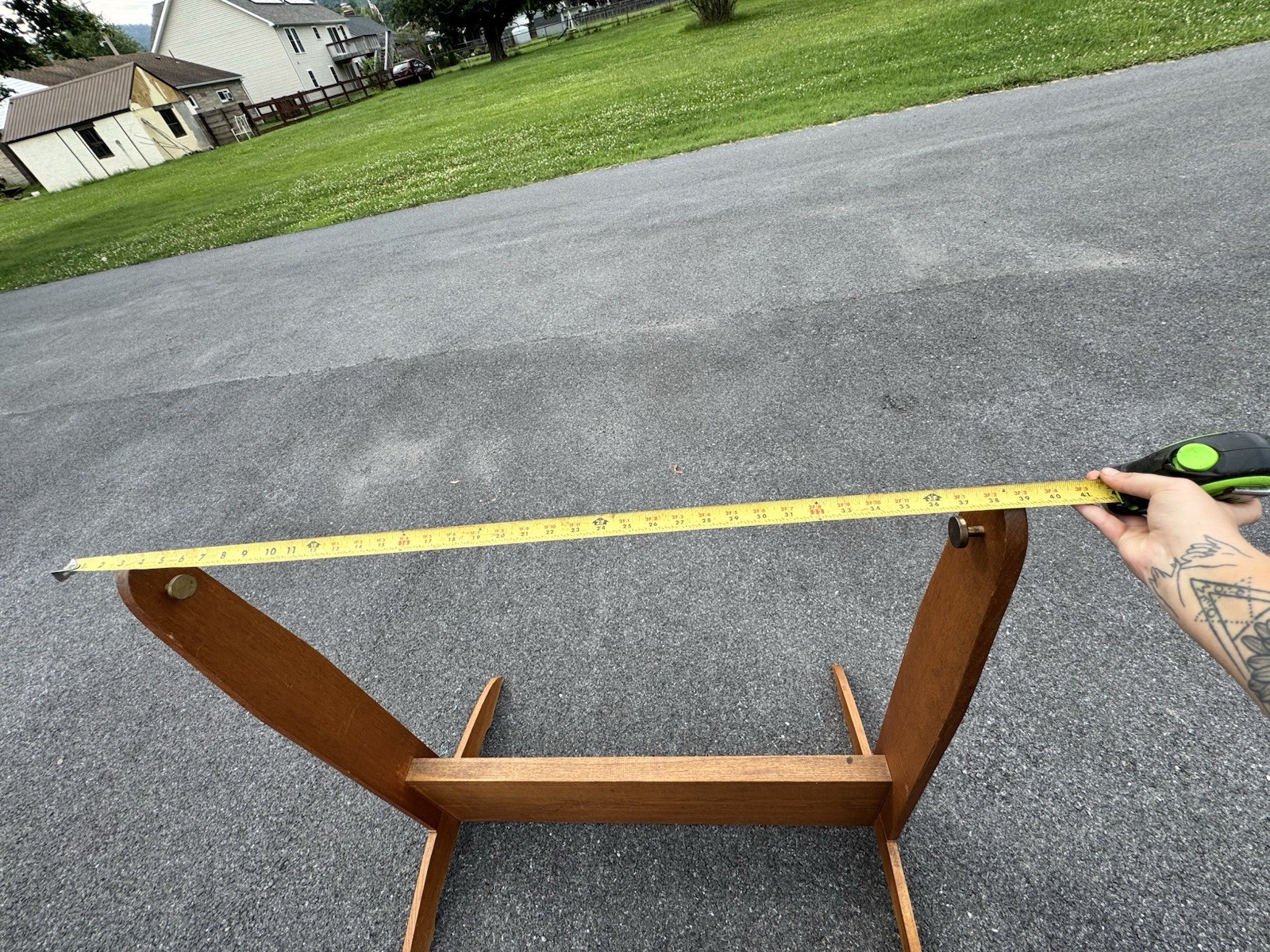 Antique Wooden Handmade Baby Cradle Crib Bassinet HEAVY 