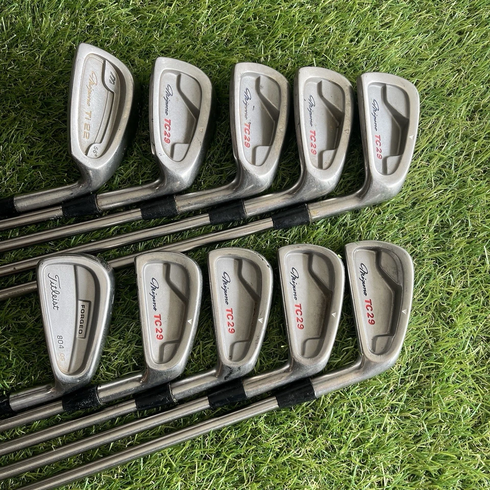 Juego completo de palos dorados para hombre Mizuno TaylorMade Regular Flex para mano derecha Foto 2 de 4