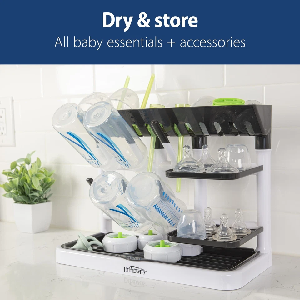Dr. Brown's Drying Tower Countertop Baby Bottle Drying Rack Vertical Organizer - Image 3 of 4