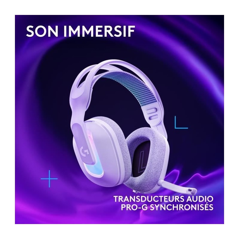 Casque gamer Logitech G G522 avec autonomie 29h et micro reduction bruit
