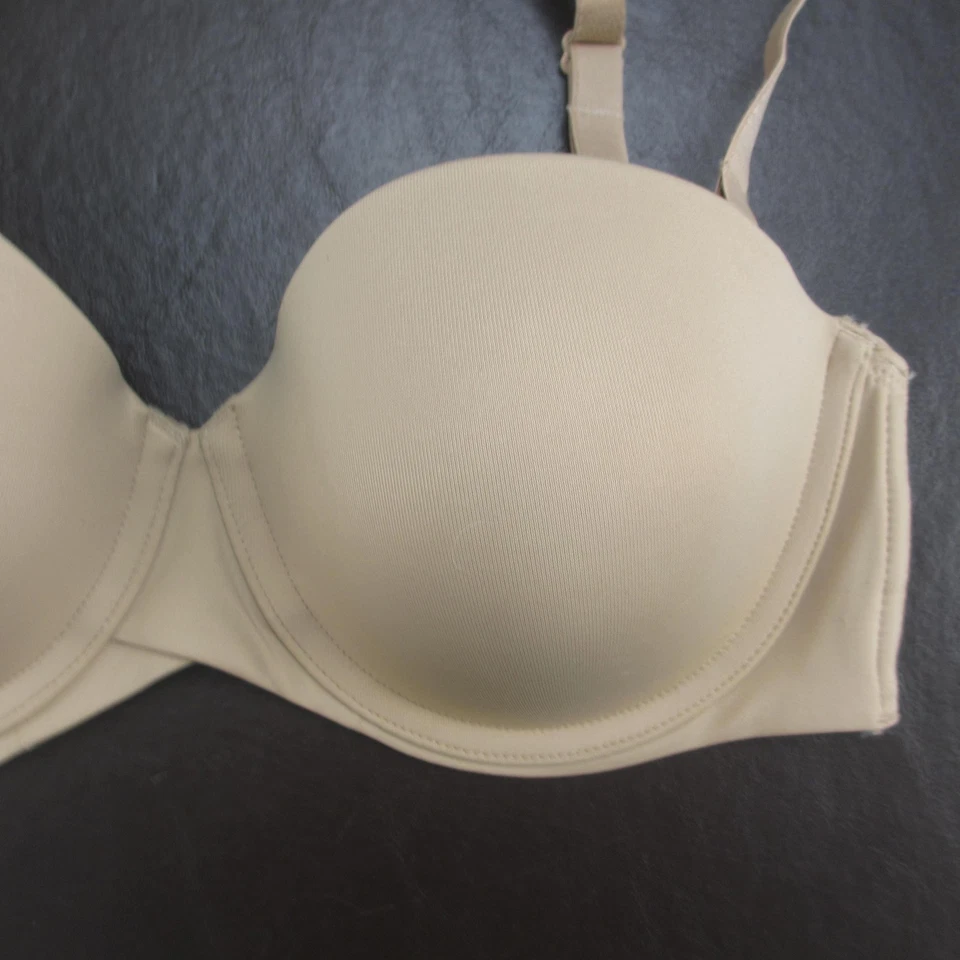 Sujetador Maidenform para mujer 36C desnudo sin tirantes convertible acolchado con aros SE6990 Foto 4 de 4