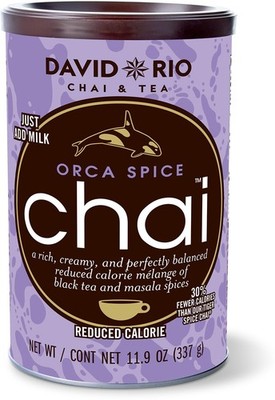 Orca Spice Chai I 337g Dose I zuckerfreier Chai Latte mit schwarzem Tee, Zimt...