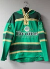 New NHL Boston Bruins Lacer jersey style Shamrock midweight cotton hoodie men XL