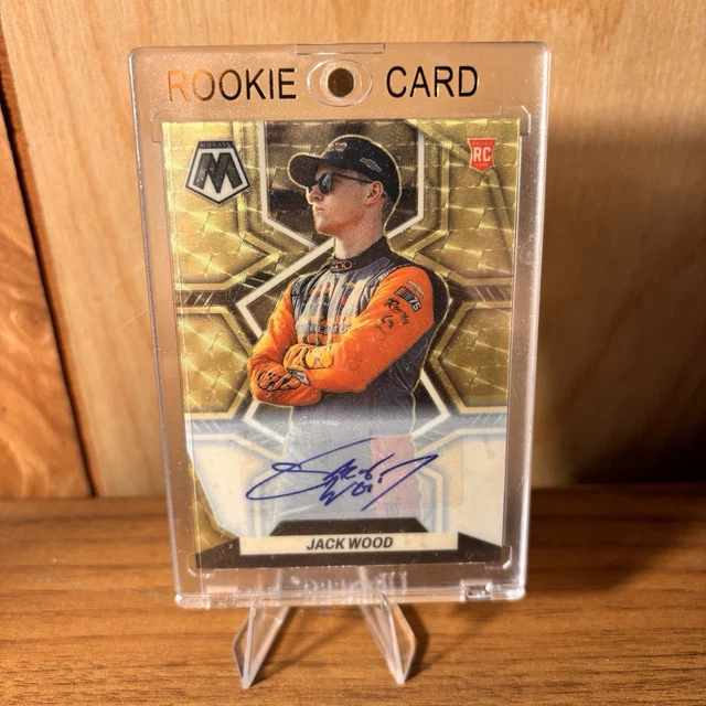 Jack Wood Rookie 2023 Panini Chronicles Mosaic Gold Vinyl Auto 1/1 NASCAR