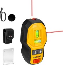 PREXISO 2-in-1 Rechargeable Cross Line Laser Level with Black & Yellow 