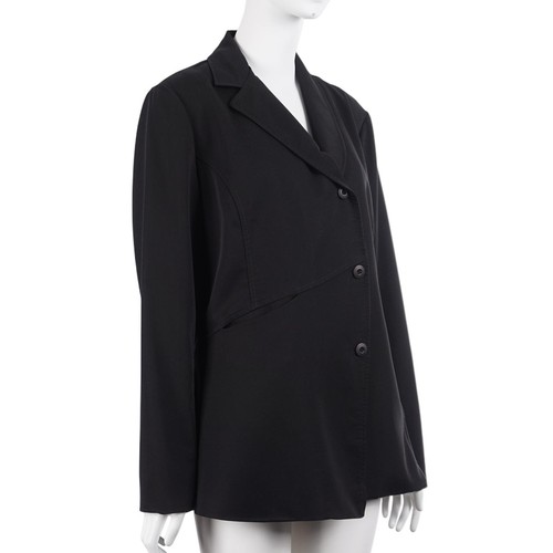 Giacca blazer donna STELLA CARAKASI L nero con bottoni tasche asimmetriche - Foto 3 di 11