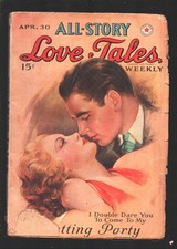 All-Story Love Tales 4/30/1938-romantic love stories-VG-
