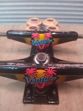 Venture 5.2 Skateboard Trucks 8" USA MADE Rare Spring Break Colorway+Wheels
