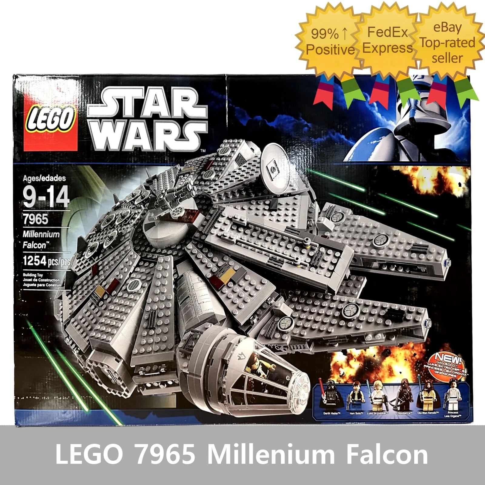 フェレル LEGO 7965 Star Wars Millenium Falcon 1254pcs/ Brand New Sealed