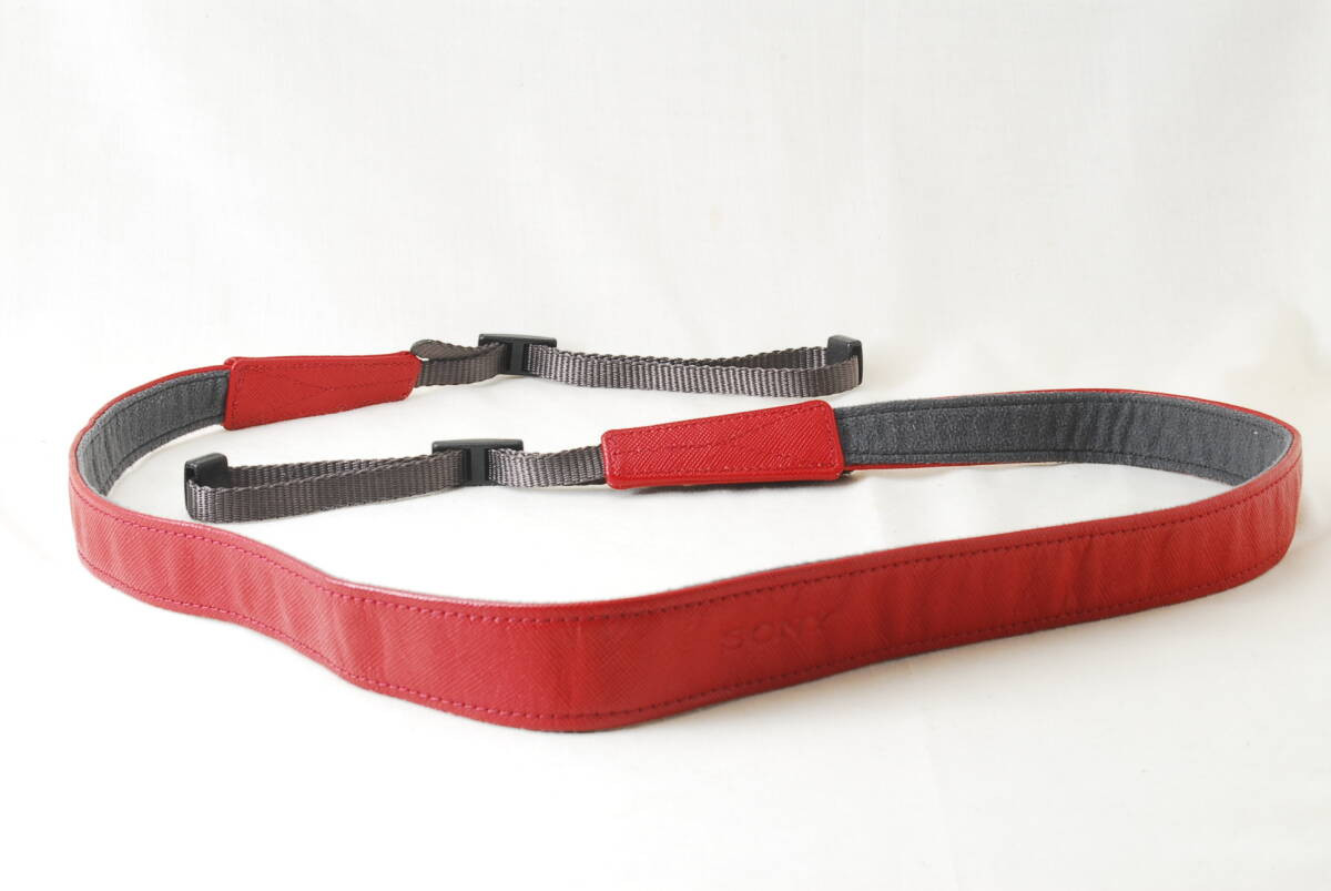 Sony Camera Strap Red Embossed Alpha Neck Shoulder Mirrorless Video