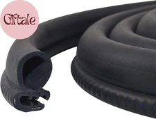 Automotive Door Weather Stripping 20Ft Car Door Rubber Edge Trim Seal Strip Gask