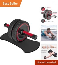 Ab Roller Wheel, Heavy Duty Workout Equipment for Home Gym, Professional Meta...