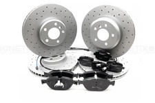 Für BMW 5 6 7 Serie Vordere Hintere Gelochte Bremsscheiben Mintex Pad Kabel 348m