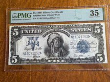 SC 1899 $5 Fr.280m *Scarce Mule* Silver Certificate  &ldquo;Chief&rdquo; - PMG 35