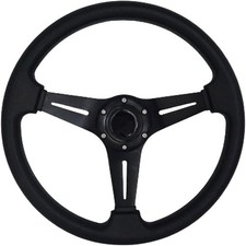 13.8? Auto Racing Steering Wheel Flat Drifting 6 Bolts Car Sport Steering Whee