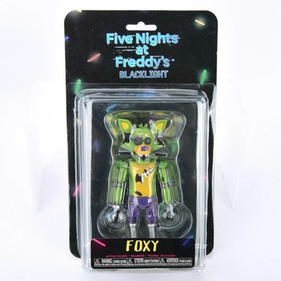 Five Nights At Freddy FNAF Blacklight 5'' Articulated Action Figure Toy - Foxy