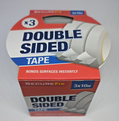 3 x Doppelseitiges DIY Basteln Klebeband 10M x 24mm | Stark Klar Klebeband