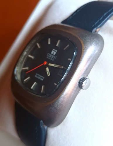 Vintage 1970's TISSOT SEASTAR AUTOMATIC DATE 7-44900 Waterproof. Tissot Box - Imagen 9 de 12