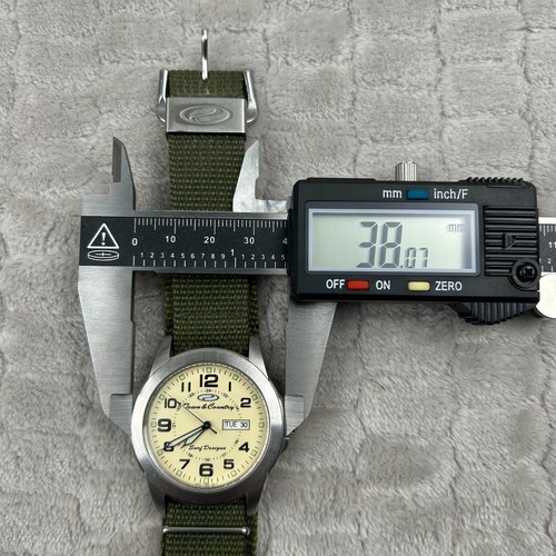 Orient Town & Country Surf Designs 38MM Green Nylon Strap New Battery UGOR-DO - Picture 9 of 9