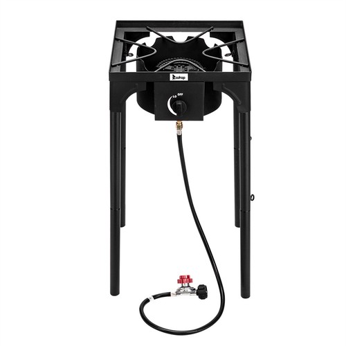 Professional Outdoor 225000 BTU Stove Propane 3 Burner Portable Cooker BBQ Grill - Picture 12 of 42