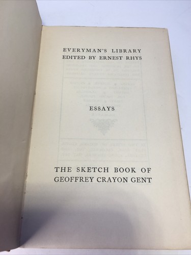 Vintage Hardcover Sketchbook Of Geoffrey Crayon Gent By Washington Irving - Imagen 8 de 16