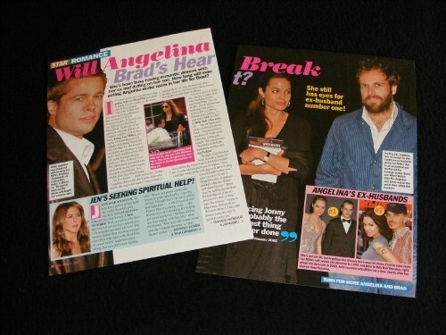 BRANGELINA magazine clippings Brad PITT Angelina JOLIE - Bild 12 von 24