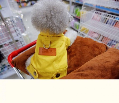 Spring Summer Denim Dog Coat Jacket with D Leash Ring for Small to Medium Dog... - Picture 11 of 16