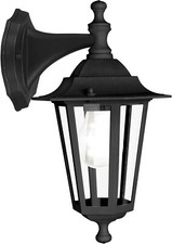 APPLIQUE LANTERNA PER ESTERNO IN ALLUMINIO NERO SMALL VERSIONE SU E GIU'