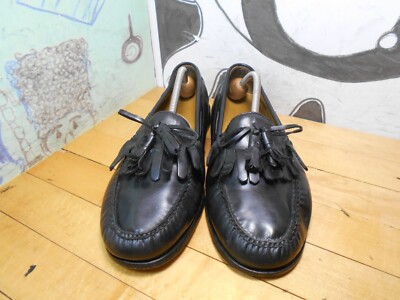 Vintage Cole Haan Mens Black Leather Kiltie Tassel Loafers Size 9 D C02691 Cole Haan Kiltie Tassel Loafers | eBay main image 2