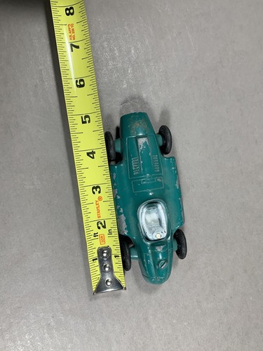 Vintage Tootsie Toy Chicago Ferrari Lancia Metal Toy Car Racer Green Repair 1956 - Picture 8 of 16