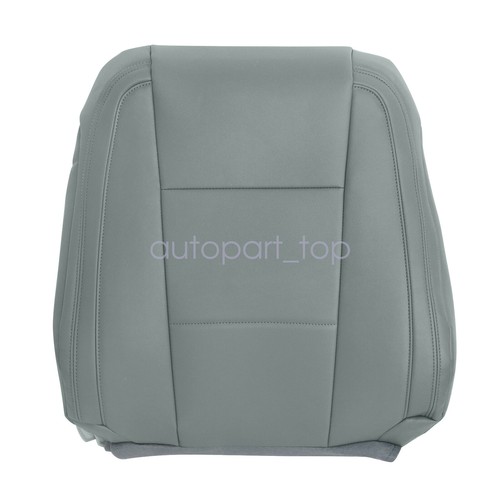 For 2017-2021 Ford F250 F350 Passenger Seat Cover Replacement Leather Top Gray - Picture 2 of 15