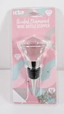  New! Bridal Diamond Wine Bottle Stopper By ICUP