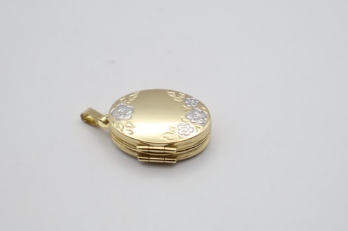 Vintage 9ct Gold Floral Quad Locket Hallmarked - Picture 4 of 12