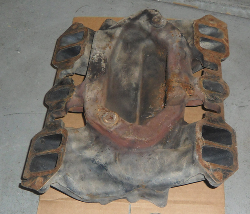 1955 1956 Cadillac Eldorado 331 365 390 #1463205 Dual Quad Intake Manifold 2x4 - Picture 13 of 22