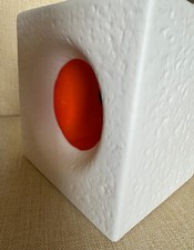 Original verpackte Designer Wandleuchte Würfel Kubus Weiß Leuchte 70er NEU