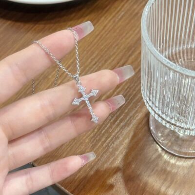 ◇Hei◇ cubic cross necklace [正規品/関税込] Amazon.com: Double Infinity Cross Necklace for Women 925