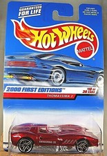 2000 Hot Wheels #70 First Editions 10/36 THOMASSIMA 3 Red w/Pr5 Spokes w/Tampo