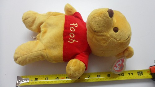 TY DISNEY WINNIE the 10" POOH BEANIE BUDDY - MINT w/ MINT TAGS - Picture 2 of 2