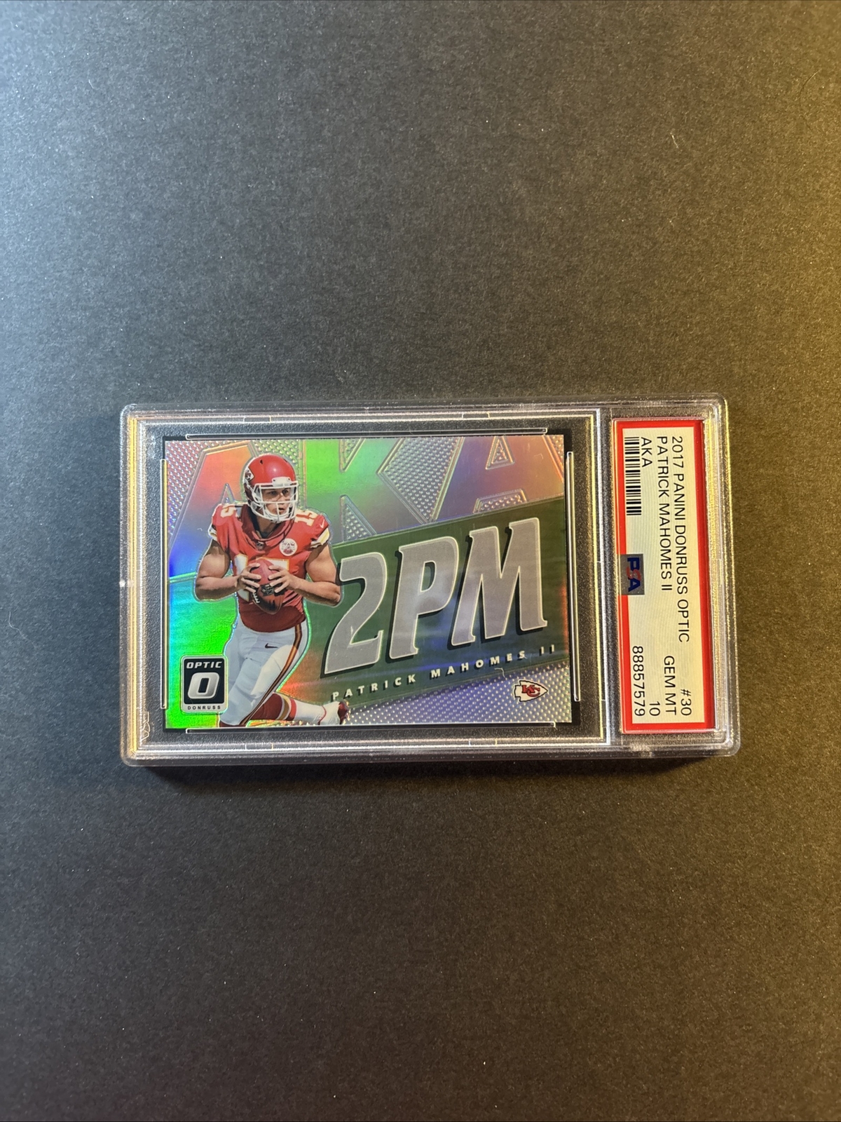 2017 Donruss Optic - AKA #30 Patrick Mahomes II (RC) PSA 10