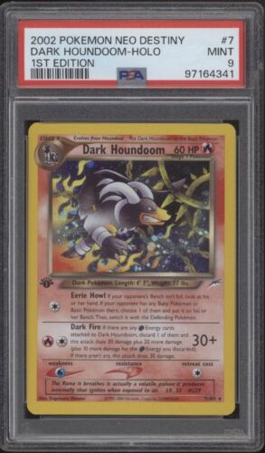 Dark Houndoom Pokemon Neo Destiny Holo 1st Edition #7 PSA 9
