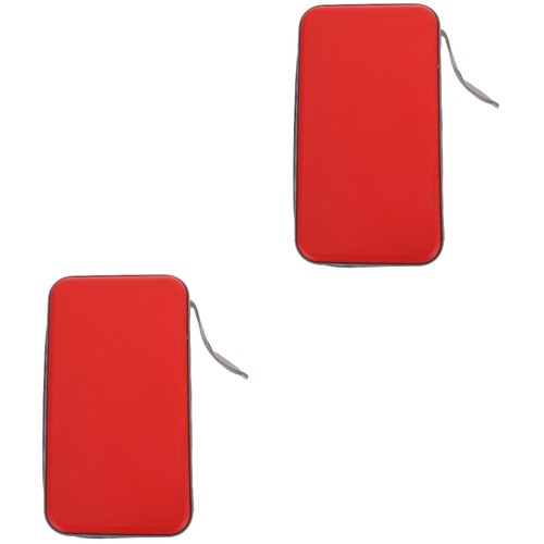 2pcs Handheld CD Holder Case 80 Capacity Zipper Storage Bag Accessory for Home - Afbeelding 4 van 12
